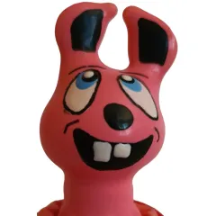 Prezervativ decorativ pictat manual Condomerie Laughing Pink Hare