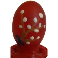 Prezervativ Decorativ Pictat Manual Condomerie Easter Egg Red