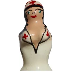 Prezervativ decorativ pictat manual Condomerie Nurse Blond