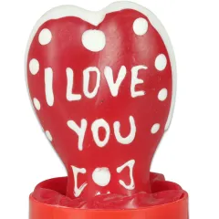Prezervativ Decorativ CONDOMERIE Heart - I Love You, pictat manual