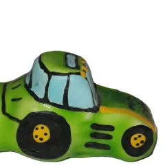 Prezervativ decorativ pictat manual Condomerie Tractor Green XL