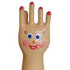 Prezervativ decorativ pictat manual Big Happy Hand XL – Condomerie