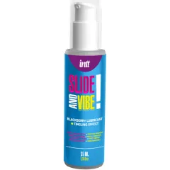Lubrifiant intim vibrant cu aromă de mure INTT Releases – 35 ml