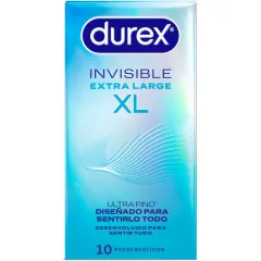 Prezervative Durex Invisible XL – Ultra Subțiri, 10 buc