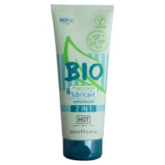 Gel 2 în 1 Masaj & Lubrifiant Bio HOT pe Bază de Apă 200 ml