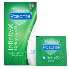 Prezervative Pasante Infinity Delay – control prelungit, 12 buc
