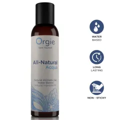 Lubrifiant intim pe bază de apă Orgie All-Natural Acqua – 150 ml