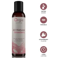 Gel intim pe bază de apă Orgie All-Natural Strawberry Kissable – 150 ml