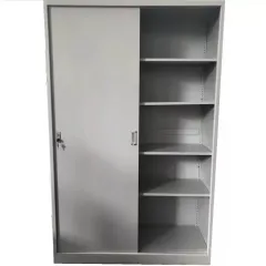 Fișet metalic, 2 uși glisante, 4 polițe, 40 kg/poliță, 1200x450x1900mm, gri, A166/9 B4U, la palet