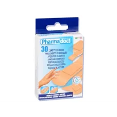 Plasturi clasici Pharmadoct, 5 dimensiuni , 30 bucati / cutie