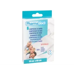 Comprese sterile tifon Pharmadoct, 6 buc 18x40cm