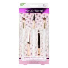 Set 5 ustensile pentru stilizarea sprancenelor, rose gold, Brushworks