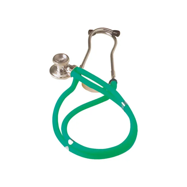 Stetoscop verde Jotarap din aliaj de zinc cu pavilion  si tub dublu de 56 cm  , Golden Protect