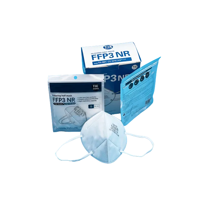 Set 20 de masti FFP3 cu burete nazal, 6 straturi de protectie si prindere dupa urechi