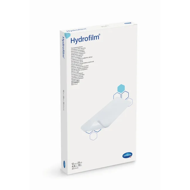 Hydrofilm plasture steril transparent, autoadeziv  12 x 25 cm, 25 buc, Hartmann