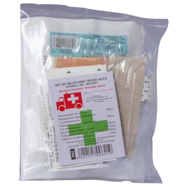 ​Kit de Inlocuire pentru Trusa Sanitara Auto – Certificat de Ministerul Sanatatii si R.A.R.