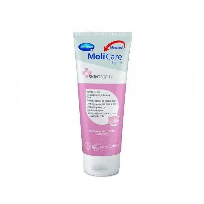 Molicare skin cremă barieră protecție invizibilă și regenerare pentru pielea sensibilă afectată de incontinență 200 ml, Hartmann