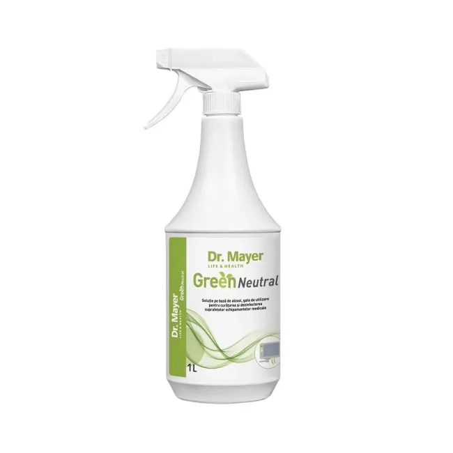 Dezinfectant suprafete pe baza de alcool Green Neutral Dr Mayer , 1000 ml
