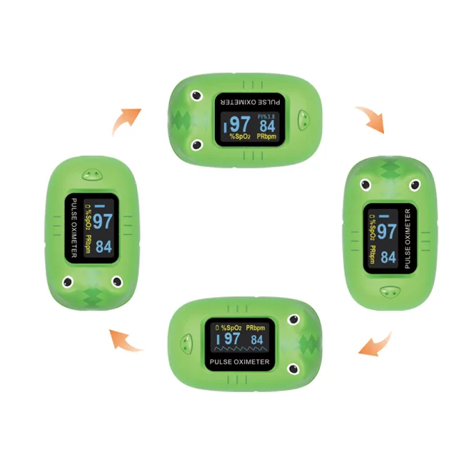 Pulsoximetru pediatric model crocodil