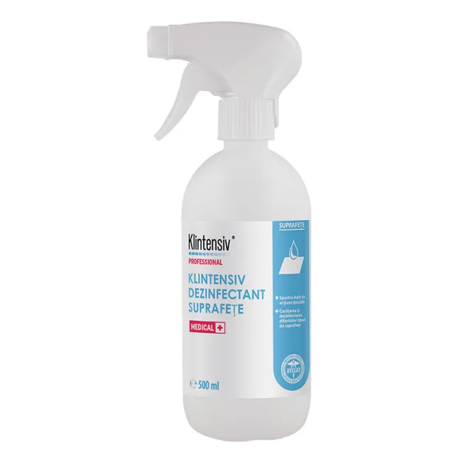 Dezinfectant suprafete gata de utilizare Klintensiv, 500 ml