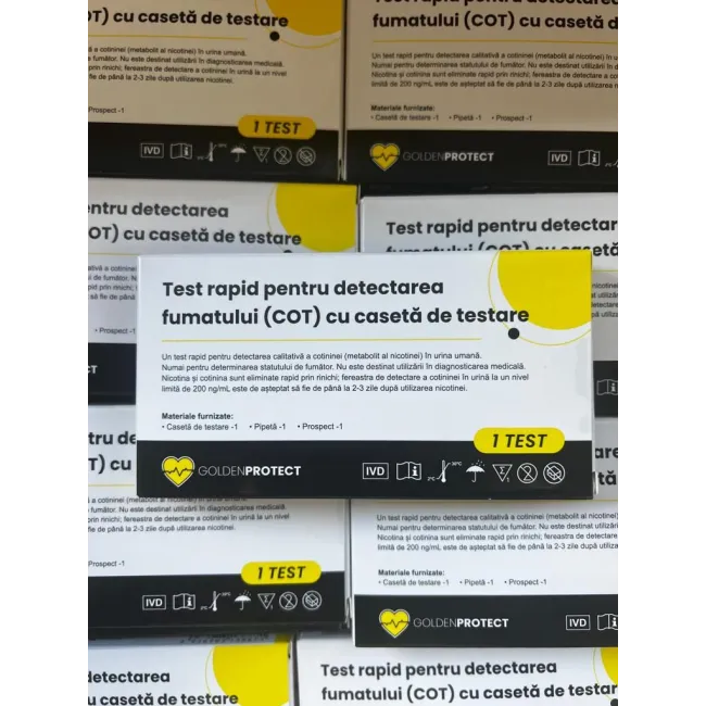 Test Rapid Cotinină (Nicotină) – Detectarea Fumatului din Urină (200 ng/mL)
