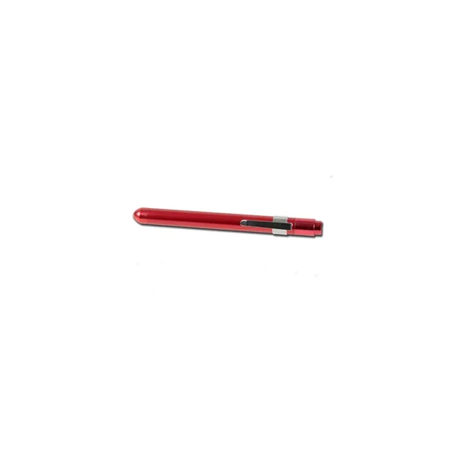 Lanterna tip stilou cu suport pentru spatula linguală, culoare roșu, Gima