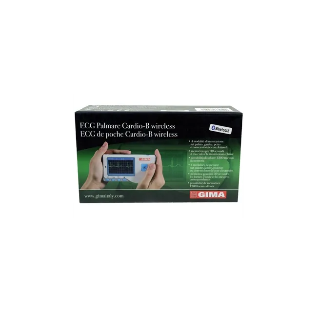 Monitor ECG Portabil Cardio-B cu Bluetooth – Ecran LCD, 4 Metode de Măsurare, Analiză Automată și Conectare Smartphone
