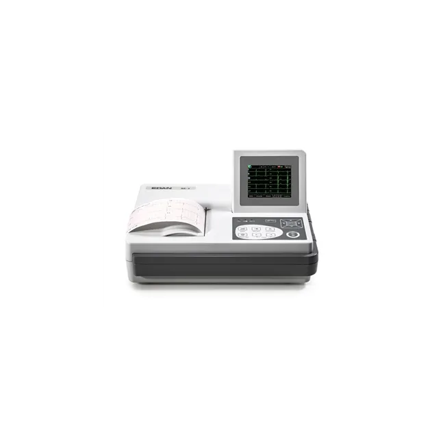 Electrocardiograf Portabil cu 3 Canale Edan SE-3 Color – Ecran Rabatabil, Diagnostic Automat (CSE/AHA/MIT), Stocare 500 Teste și Conectivitate PC