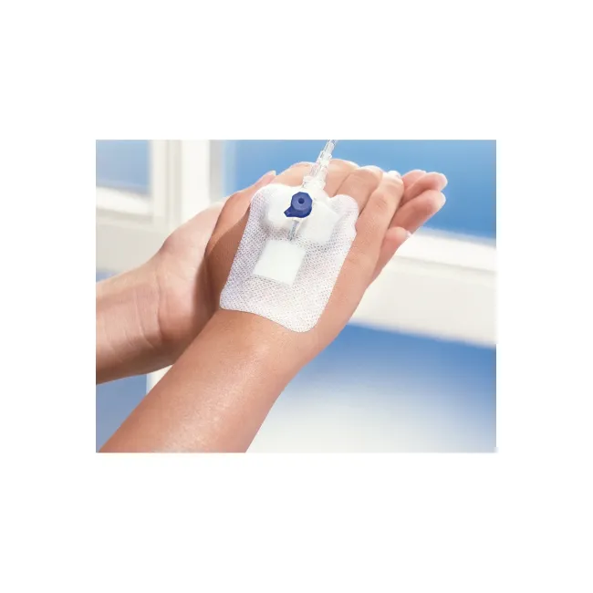 Cosmopor® I.V. 6 x 8 cm – Plasture steril autoadeziv pentru fixarea canulelor și protecția zonei de inserție, 50 bucati Hartmann