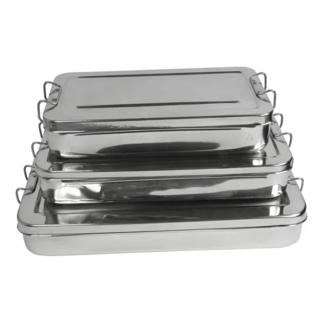 Cutie instrumentar cu manere din otel inox, 36x19x6cm