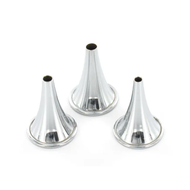 Set de 3 specule auriculare Hartmann din oțel inoxidabil - Ø 4, 5, 6 mm