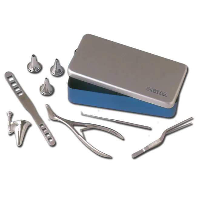 KIT ORL – Set de 6 Instrumente în Cutie de Aluminiu