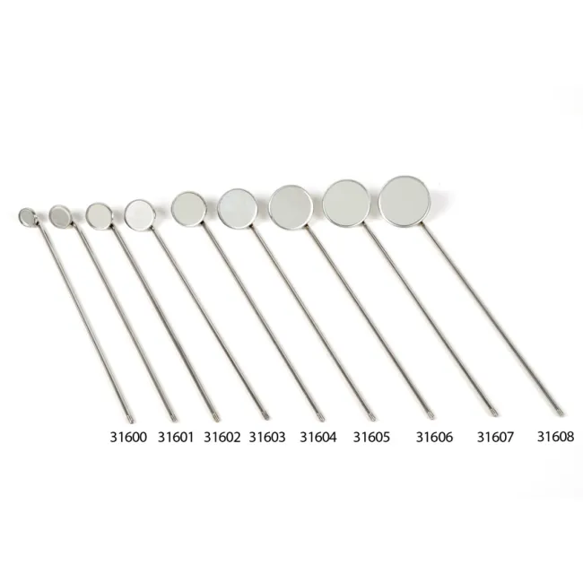 Oglindă Laringiană - Dreaptă - 13 cm, Număr: 0, Diametru: 14 mm