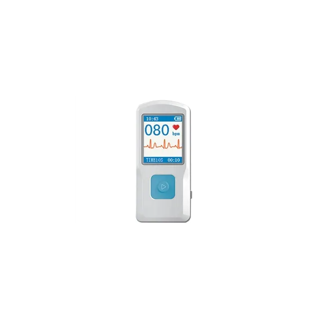 Monitor ECG de Palmă Portabil PM10 – Ecran Color TFT, Bluetooth, Aplicație Mobilă Gratuită și Software PC