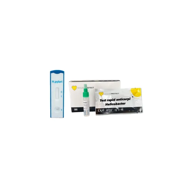 Test rapid anticorpi Helicobacter Pylori AB (H. pylori) în sânge integral, ser sau plasmă, Golden Protect