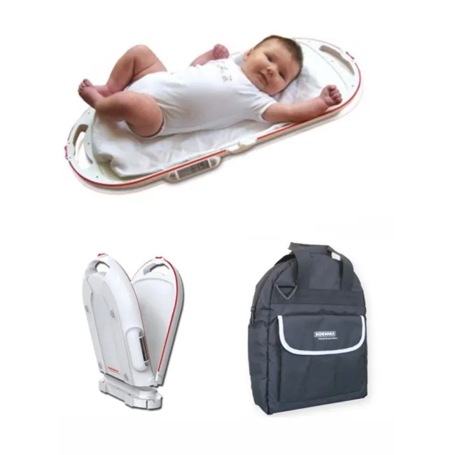 Cântar pediatric pliabil cu geanta pentru transport inclusă