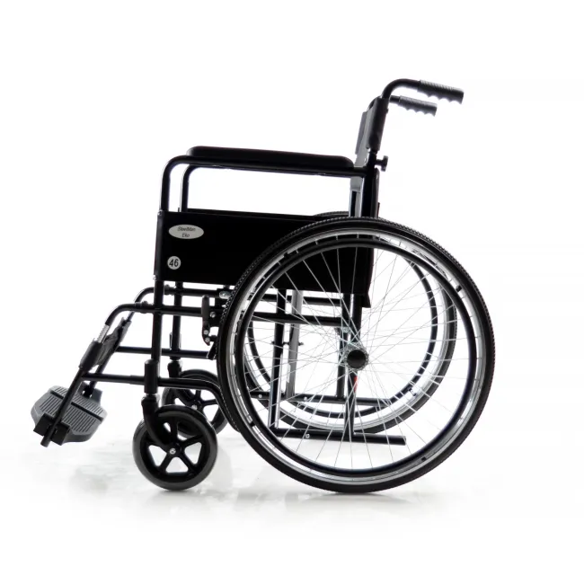 Scaun cu Rotile Universal STEELMAN EKO, Pliabil, Șezut 46 cm, sarcina Max. 120 kg