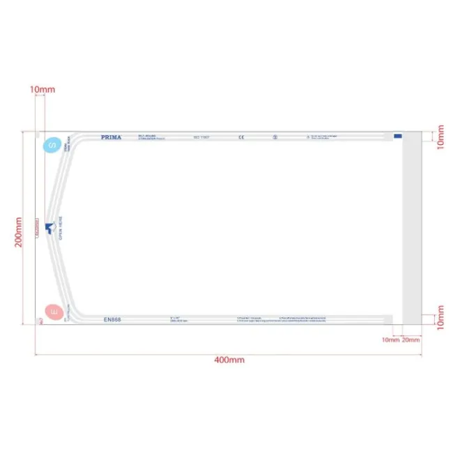 Pungi Sterilizare Autosigilante Autoclav, 200x400mm(180x335mm), 100 bucati