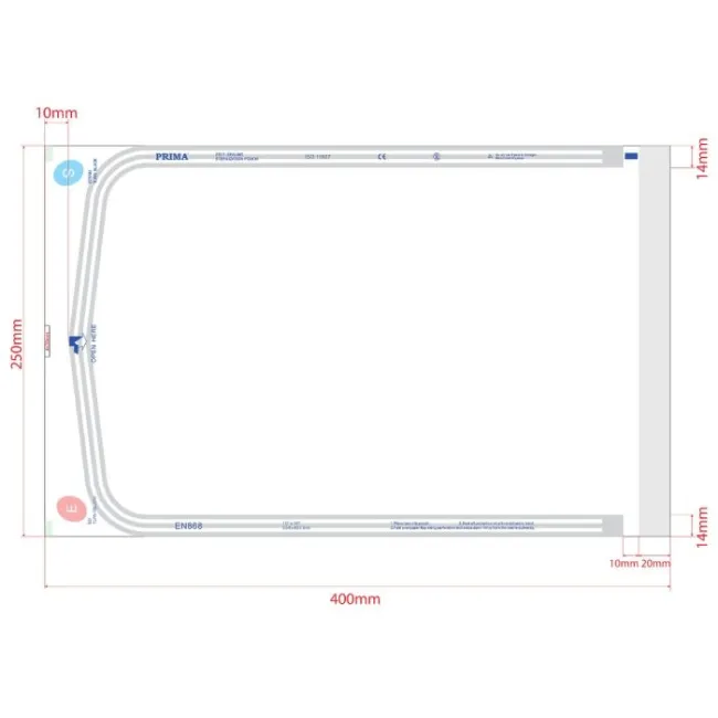 Pungi Sterilizare Autosigilante Autoclav, 250x400mm(220x335mm), 100 bucati