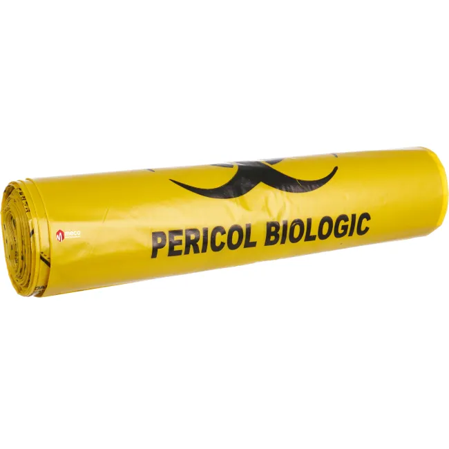 Saci galbeni pericol biologic, 40L - 50 buc