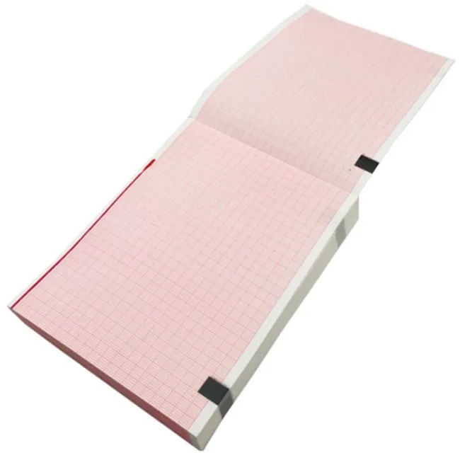 Hartie ECG/EKG 110x140mm (Nihon Kohden), 143 coli, portocalie