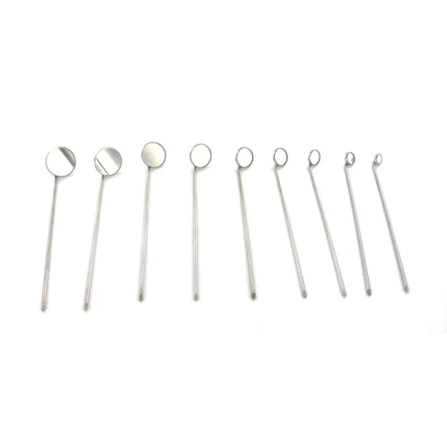 Set de 9 Oglinzi Laringiene, de la Numărul 000 la 6, cu Diametre cuprinse între 10 mm și 26 mm