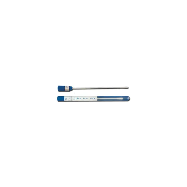 Recoltor steril  cu tija din plastic + bumbac,15 cm , diametru 0,5 cm, 1 buc