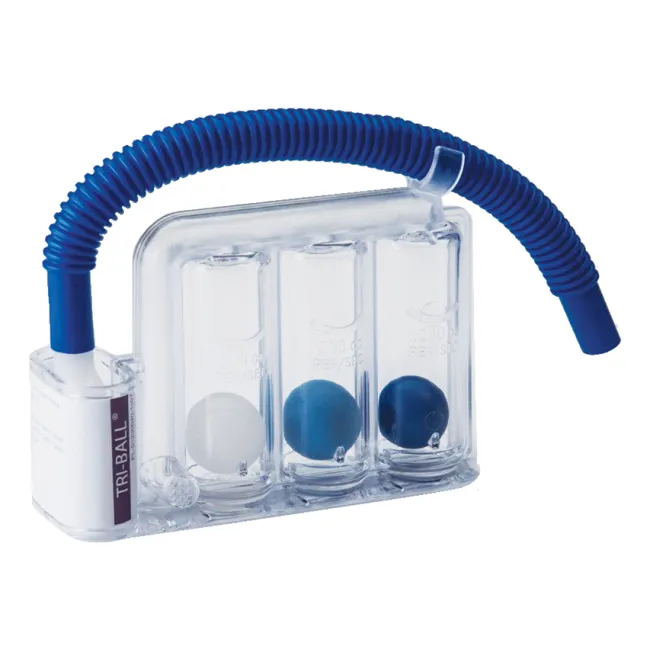 Aparat pentru exerciții respiratorii TriBall