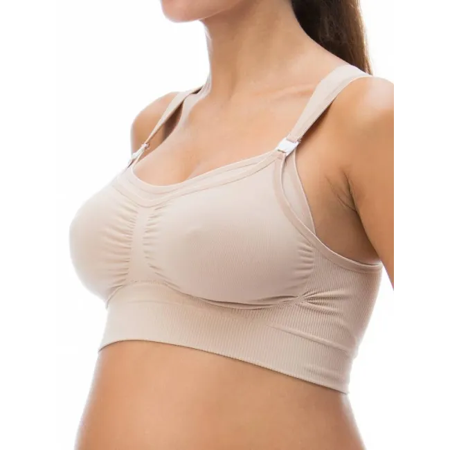 Sutien post-partum pentru alăptat bej, RELAXSAN