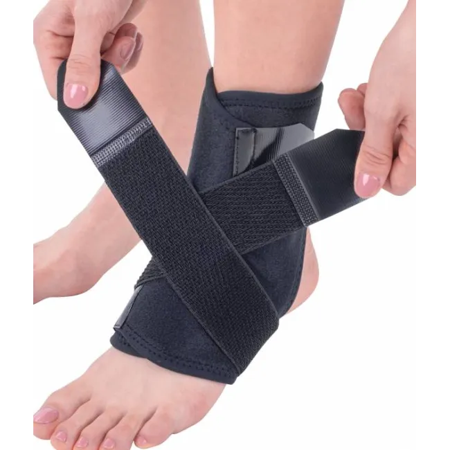 Orteză de Gleznă Mobilă cu Suport Elastic și Călcâi Liber, Mărime Universală, Dispozitiv Medical