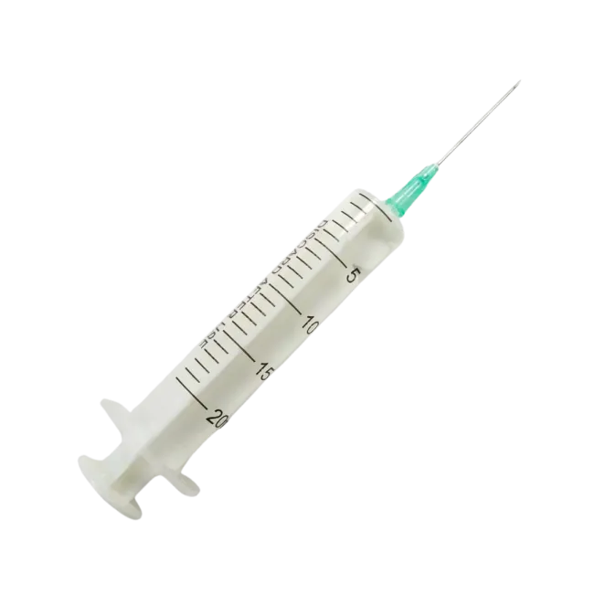 Seringa 20 ml cu ac G21 (0,80x40mm) din 2 componente, set 100 buc