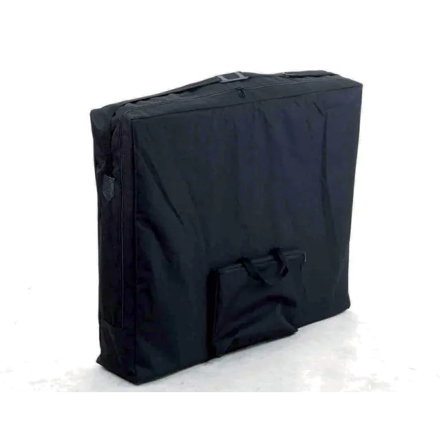 Masă de masaj pliabilă din lemn – 2 secțiuni, reglabilă pe înălțime, culoare negru