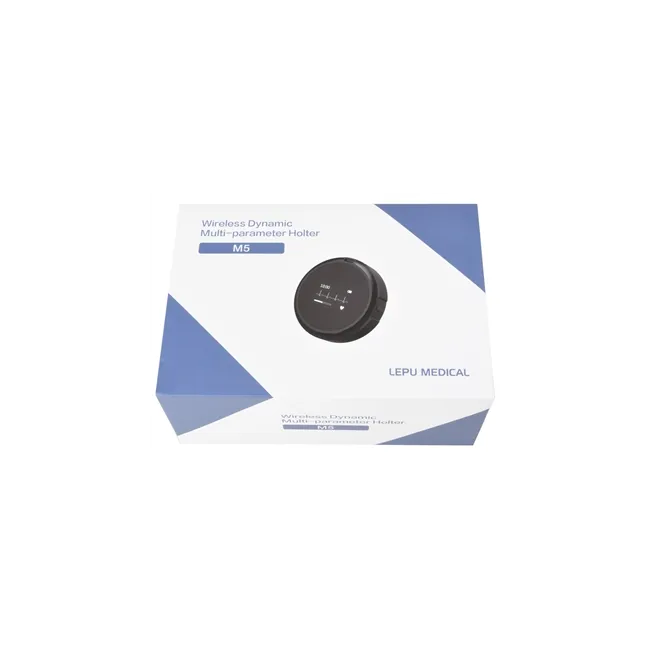 Sistem ECG Holter Wireless Multi-Parametru M5 (5 Fire) – Monitorizare Continuă până la 72 Ore, Rezoluție 24 biți și Software Avansat AI-ECG Tracker