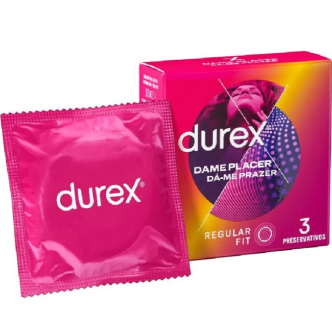 Durex Prezervative cu Puncte și Striații (3 Bucăți)